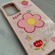 قاب گوشی Galaxy A26 سامسونگ اکلیلی شاین Flower سخت بنددار کنفی گل صورتی کد 125421