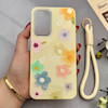 قاب گوشی Galaxy A26 سامسونگ اکلیلی شاین Flower سخت بنددار کنفی گل زرد کد 125422
