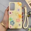 قاب گوشی Galaxy A26 سامسونگ اکلیلی شاین Flower سخت بنددار کنفی گل زرد کد 125422