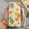 قاب گوشی Galaxy A31 سامسونگ اکلیلی شاین Flower سخت بنددار کنفی گل زرد کد 125423