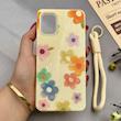 قاب گوشی Galaxy A31 سامسونگ اکلیلی شاین Flower سخت بنددار کنفی گل زرد کد 125423