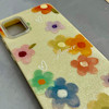 قاب گوشی Galaxy A31 سامسونگ اکلیلی شاین Flower سخت بنددار کنفی گل زرد کد 125423