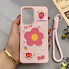قاب گوشی Galaxy A33 سامسونگ اکلیلی شاین Flower سخت بنددار کنفی گل صورتی کد 125425