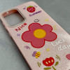 قاب گوشی Galaxy A33 سامسونگ اکلیلی شاین Flower سخت بنددار کنفی گل صورتی کد 125425
