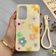 قاب گوشی Galaxy A36 سامسونگ اکلیلی شاین Flower سخت بنددار کنفی گل زرد کد 125427