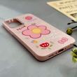قاب گوشی Galaxy A36 سامسونگ اکلیلی شاین Flower سخت بنددار کنفی گل صورتی کد 125428