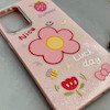 قاب گوشی Galaxy A36 سامسونگ اکلیلی شاین Flower سخت بنددار کنفی گل صورتی کد 125428