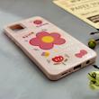 قاب گوشی Galaxy A51 سامسونگ اکلیلی شاین Flower سخت بنددار کنفی گل صورتی کد 125430