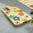 قاب گوشی Galaxy A55 سامسونگ اکلیلی شاین Flower سخت بنددار کنفی گل زرد کد 125436