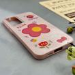 قاب گوشی Galaxy A55 سامسونگ اکلیلی شاین Flower سخت بنددار کنفی گل صورتی کد 125437