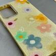 قاب گوشی Galaxy A56 سامسونگ اکلیلی شاین Flower سخت بنددار کنفی گل زرد کد 125439