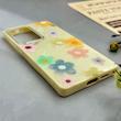 قاب گوشی Galaxy S25 Ultra سامسونگ اکلیلی شاین Flower سخت بنددار کنفی گل زرد کد 125460