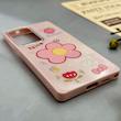 قاب گوشی Galaxy S25 Ultra سامسونگ اکلیلی شاین Flower سخت بنددار کنفی گل صورتی کد 125461