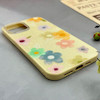 قاب گوشی iPhone 12 Pro Max آیفون اکلیلی شاین Flower سخت بنددار کنفی گل زرد کد 125464