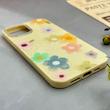 قاب گوشی iPhone 12 Pro Max آیفون اکلیلی شاین Flower سخت بنددار کنفی گل زرد کد 125464