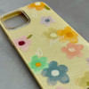 قاب گوشی iPhone 12 Pro Max آیفون اکلیلی شاین Flower سخت بنددار کنفی گل زرد کد 125464