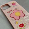 قاب گوشی iPhone 12 Pro Max آیفون اکلیلی شاین Flower سخت بنددار کنفی گل صورتی کد 125465