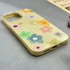 قاب گوشی iPhone 13 Pro Max آیفون اکلیلی شاین Flower سخت بنددار کنفی گل زرد کد 125467