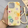 قاب گوشی iPhone 14 Pro Max آیفون اکلیلی شاین Flower سخت بنددار کنفی گل زرد کد 125468