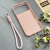 قاب گوشی iPhone 17 Pro Max آیفون اکلیلی شاین Flower سخت بنددار کنفی گل صورتی کد 125474
