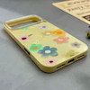 قاب گوشی iPhone 17 Pro Max آیفون اکلیلی شاین Flower سخت بنددار کنفی گل زرد کد 125475