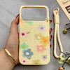 قاب گوشی iPhone 17 Pro Max آیفون اکلیلی شاین Flower سخت بنددار کنفی گل زرد کد 125475