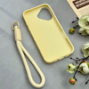 قاب گوشی iPhone 16 آیفون اکلیلی شاین Flower سخت بنددار کنفی گل زرد کد 125479