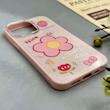 قاب گوشی iPhone 13 Pro آیفون اکلیلی شاین Flower سخت بنددار کنفی گل صورتی کد 125481