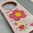 قاب گوشی Redmi 14C - Poco C75 - Redmi A4 شیائومی اکلیلی شاین Flower سخت بنددار کنفی گل صورتی کد 125486