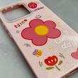 قاب گوشی Redmi Note 13 4G شیائومی اکلیلی شاین Flower سخت بنددار کنفی گل صورتی کد 125489
