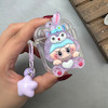 کاور AirPods 1 / AirPods 2 ایرپاد اپل لاکچری لبوبو شفاف بندآویز ستاره ای زنگوله ای کد 98198