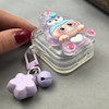 کاور AirPods 1 / AirPods 2 ایرپاد اپل لاکچری لبوبو شفاف بندآویز ستاره ای زنگوله ای کد 98198