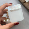 کاور AirPods 1 / AirPods 2 ایرپاد اپل لاکچری ماربل قلبی شفاف بندآویز صدفی کد 98199