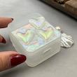 کاور AirPods 1 / AirPods 2 ایرپاد اپل لاکچری ماربل قلبی شفاف بندآویز صدفی کد 98199