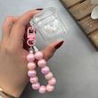 کاور AirPods 1 / AirPods 2 ایرپاد اپل لاکچری قلب هولوگرامی شفاف بندآویز مرواریدی کد 98202
