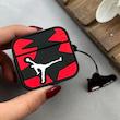 کاور AirPods 3 ایرپاد اپل سیلیکونی طرح دار برجسته جردن نایکی کد 98205