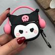 کاور AirPods 3 ایرپاد اپل سیلیکونی طرح دار برجسته کرومی کد 98209