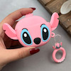کاور AirPods 3 ایرپاد اپل سیلیکونی طرح دار برجسته صورتی کد 98211