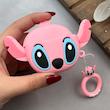 کاور AirPods 3 ایرپاد اپل سیلیکونی طرح دار برجسته صورتی کد 98211