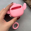 کاور AirPods 3 ایرپاد اپل سیلیکونی طرح دار برجسته صورتی کد 98211