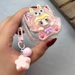 کاور AirPods 4 ایرپاد اپل لاکچری لبوبو شفاف بندآویز ستاره ای زنگوله ای کد 98212