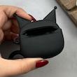 کاور AirPods 4 ایرپاد اپل سیلیکونی طرح دار برجسته کرومی کد 98223