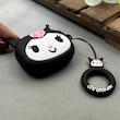 کاور AirPods 4 ایرپاد اپل سیلیکونی طرح دار برجسته کرومی کد 98223