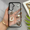 قاب گوشی Galaxy A26 سامسونگ شفاف رزینی Luxury برجسته طرح کهکشانی لوکس مشکی کد 125794