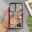 قاب گوشی Galaxy A54 سامسونگ شفاف رزینی Luxury برجسته طرح کهکشانی لوکس مشکی کد 125798