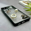 قاب گوشی Galaxy S20 FE سامسونگ شفاف رزینی Luxury برجسته طرح کهکشانی لوکس مشکی کد 125806