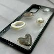 قاب گوشی Galaxy S20 FE سامسونگ شفاف رزینی Luxury برجسته طرح کهکشانی لوکس مشکی کد 125806