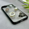 قاب گوشی iPhone 7 - iPhone 8 - iPhone SE 2020 - iPhone SE 2022 آیفون شفاف رزینی Luxury برجسته طرح کهکشانی لوکس مشکی کد 125813