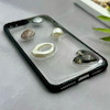 قاب گوشی iPhone 7 Plus - iPhone 8 Plus آیفون شفاف رزینی Luxury برجسته طرح کهکشانی لوکس مشکی کد 125814