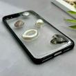 قاب گوشی iPhone 7 Plus - iPhone 8 Plus آیفون شفاف رزینی Luxury برجسته طرح کهکشانی لوکس مشکی کد 125814